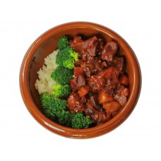Curry Rindfleisch auf Reis (Lief.)